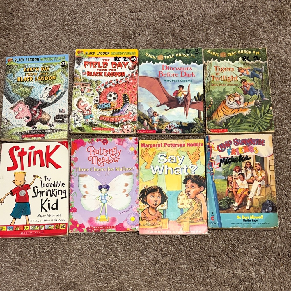 Magic Tree House, Black Lagoon Adventures other children’s chapter books